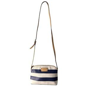 Kate Spade Hanna Crossbody Handbag With Adjustable Strap Blue Navy Stripe NWOT